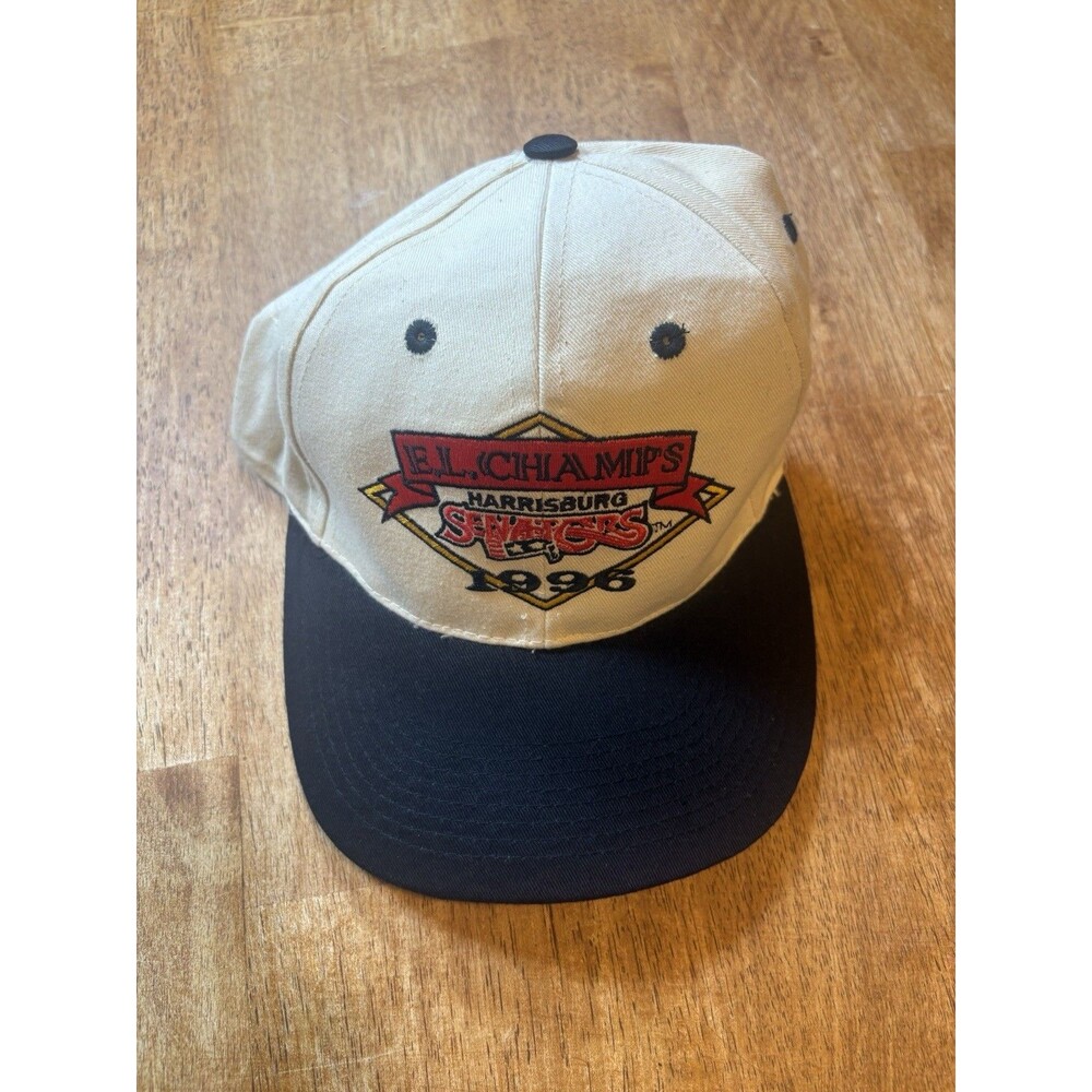 Harrisburg Senators Eastern League Champs Snapback Hat Vtg 90s 1996 Baseball